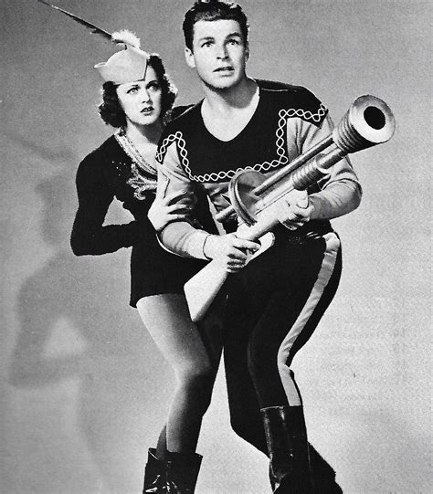Larry Buster Crabbe And Carol Hughes As Flash Gordon And Dale Arden
