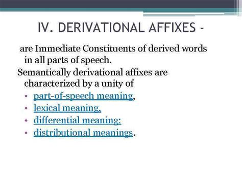 derivation lecture  derivation  derivational structure