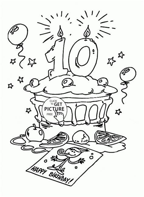 holidays happy birthday coloring pages png  file