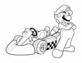 Mario Kart Coloring Pages Sheets Print Draw Super Color Printable Brothers Bros sketch template