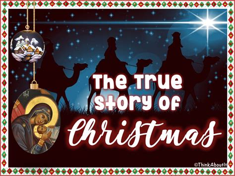 christmas the true story of christmas by think about it
