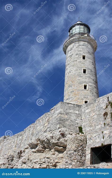 el morro castle stock image image  light castle tower