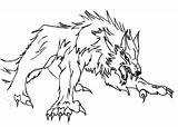 Coloring Werewolf Pages Wolf Halloween Printable Werewolves Getdrawings sketch template