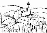 Cezanne Coloring Paul Pages Gardanne Olivier Inspired Kids Coloriage Imprimer Children Cute Architecture Version Painting Sur Justcolor Getcolorings Step Color sketch template
