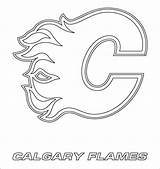 Calgary Flames sketch template