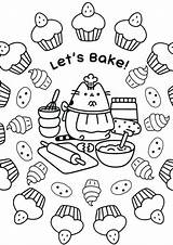 Pusheen Coloring Pages Print Tulamama sketch template