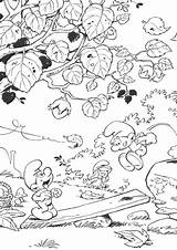 Herfst Zappelin Smurfen Printen Opslaan sketch template