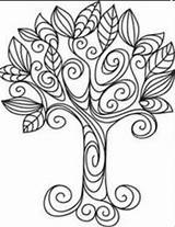 Quilling Tree Template Embroidery Pattern Doodle Patterns Coloring Designs Hand Pages Templates Drawing Line Swirly Leaves Color Tattoo Paper Family sketch template