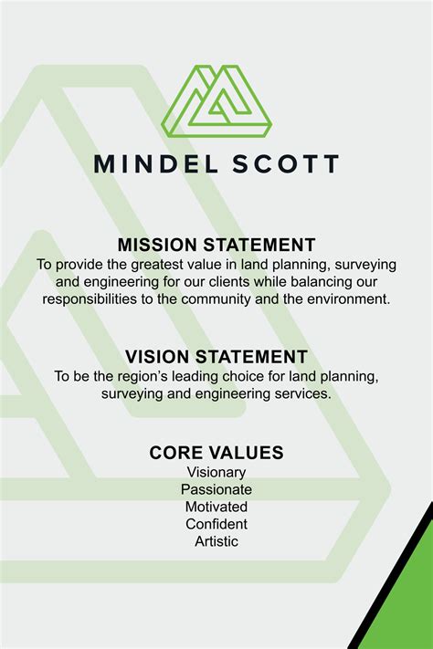 mission vision values mindel scott