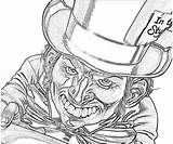 Mad Hatter Arkham City Coloring sketch template