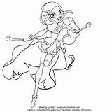 Lolirock Auriana Coloring Template Pages Da sketch template