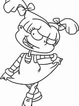 Rugrats Angelica Pickles Mewarnai Colorir Desenhos Nickelodeon Kartun Adultos Reptar Rugrat Bonikids Faciles Angélica Kunjungi Coloringall Chuckie Lapiz Gaddynippercrayons Susie sketch template