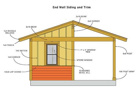 shed plans blueprints  large cabana style shed