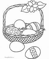 Coloring Easter Basket Pages sketch template