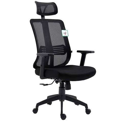 black mesh high  executive office chair swivel desk chair  synchro tilt adjustable