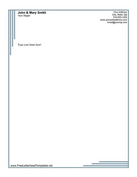 letterhead templates examples company business personal
