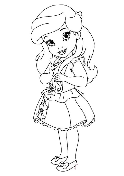 baby disney princess coloring pages png arte inspire