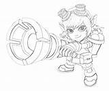 Legends League Coloring Tristana Pages Desenho Shot Armored Character Designlooter Base Printable Drawings Another Explore 667px 05kb Temtodasas sketch template