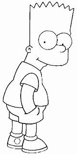 Coloring Pages Bart Simpsons Cartoons Simpson Drawing Colorear Para sketch template