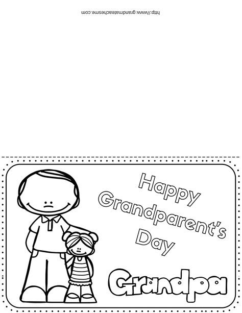 printable grandparents day cards design corral