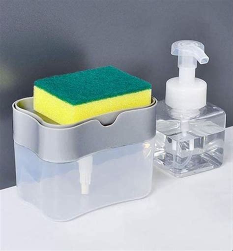 Nevue Plastic Soap Pump Sponge Caddy Set For Kitchen Rs 200 Piece