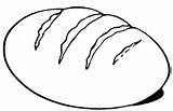 Bread Coloring Pages Colouring Loaf Kids Loaves Outline Clipart Eat Printable Color Template Drawing Clip Life Slice Communion Unleavened Print sketch template