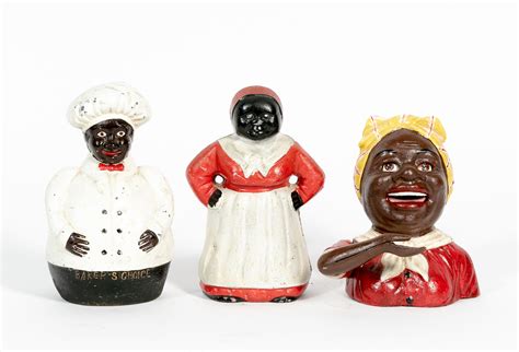 sold price  black americana painted cast iron coin banks july