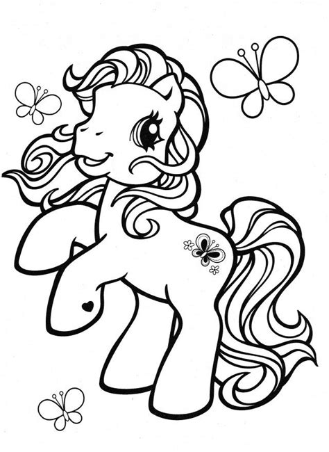 beautiful pony coloring page