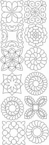 Embroidery Designs Quilting Advanced Pattern Mandala Quilt Patterns Set Mosaic Ii Machine Templates Para Zentangle Longarm Stencils Motion Block Hand sketch template