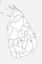 Lanka Kaart Districts Supercoloring Categorieën sketch template