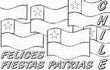 Patrias Chile Bandera Independence Pinto Ausmalbilder Malvorlagen Pintodibujos Alumnos sketch template