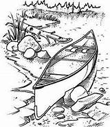 Canoe Burning Wood Drawing Patterns Stamps Coloring Drawings Pages Stampin Scene Colorear Para Rubber Dibujos Pencil Book Stencils Scenes Sketches sketch template