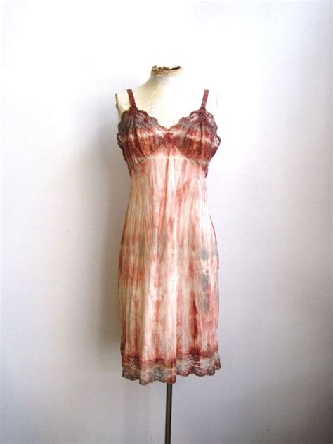 Vintage Lace Slip Dress Hand Dyed Tie Dye Earth Tones Etsy