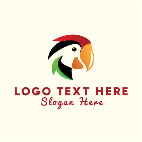 colorful parrot logo brandcrowd logo maker