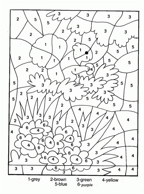 printable paint  numbers  adults coloring home