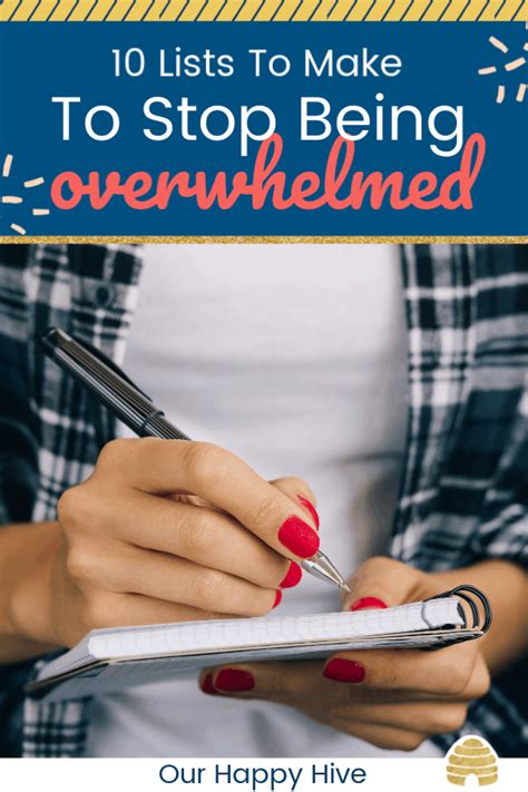 lists    stop  overwhelmed