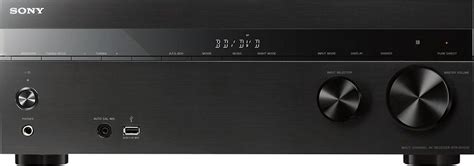 sony   ch full hd   pass  av home theater receiver black front zoom