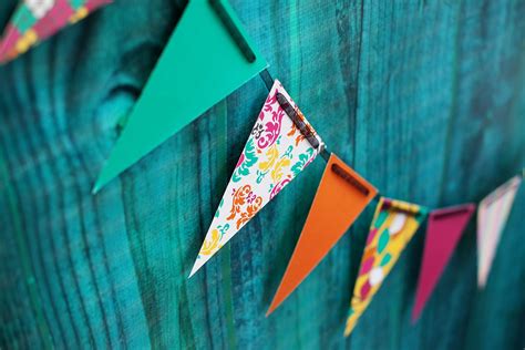 diy party decorations pennant banner   birthday