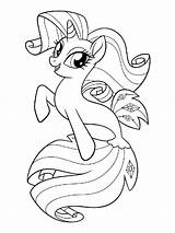 Colorir Rarity Coloring4free Colouring Colorings Poney sketch template