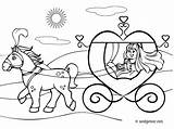 Carrosse Princesse Chevaux Inscrivez sketch template