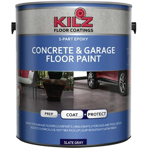 kilz  part epoxy acrylic interiorexterior concrete  garage floor
