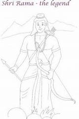 Rama Sita Navratri sketch template