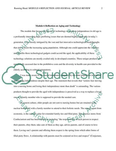 reflection paper  article   reflective essay