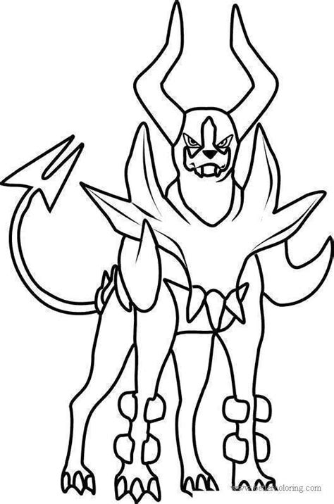 mega houndoom pokemon coloring pages  printable coloring pages