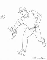 Beisbol Jugador Línea sketch template