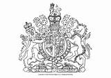 Arms Coat Royal Colouring Pages Family Queen Elizabeth Coloring Print Ii British Kingdom United Scotland  Detailed Pdf Activity Activityvillage sketch template