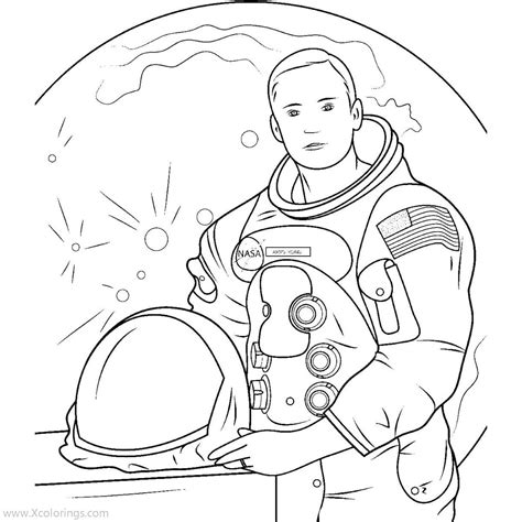 nasa astronaut coloring pages xcoloringscom