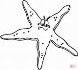 Starfish Coloring Pages Color Printable Kids Shells Clipart Print Colouring Silhouettes Supercoloring Categories Comments sketch template