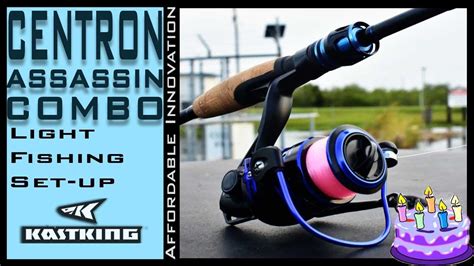 kastking centron spinning reel  assassin fishing rod combo perfect gift idea youtube