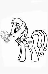 Pony Little Coloring Pages Birthday Happy Equestria Girls Open Mlp sketch template